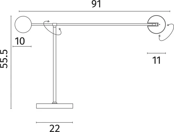 Торшер Divinare 2623/06 PN-9