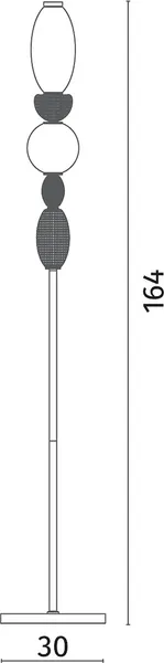 Торшер Divinare 5016/17 PN-20