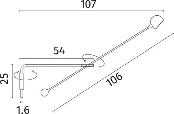 Бра Divinare 2622/06 AP-8