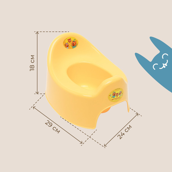 Детский горшок ROXY-KIDS Три Кота Каникулы / RFD-015