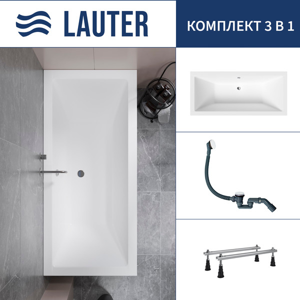 Ванна акриловая Lauter Oasis 155 / 21203055 - фото