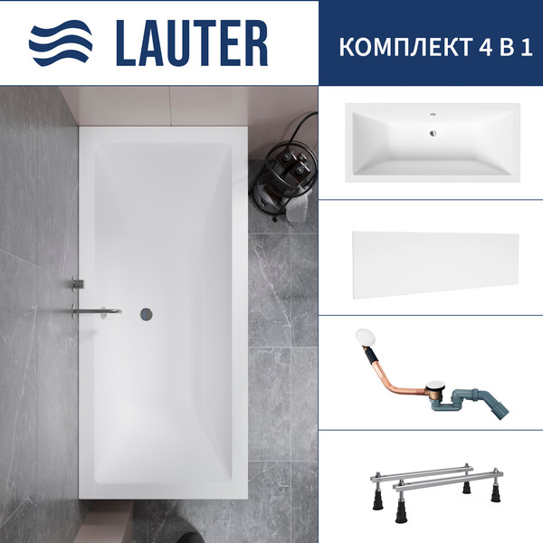 Ванна акриловая Lauter Oasis 170 / 21203070 - фото