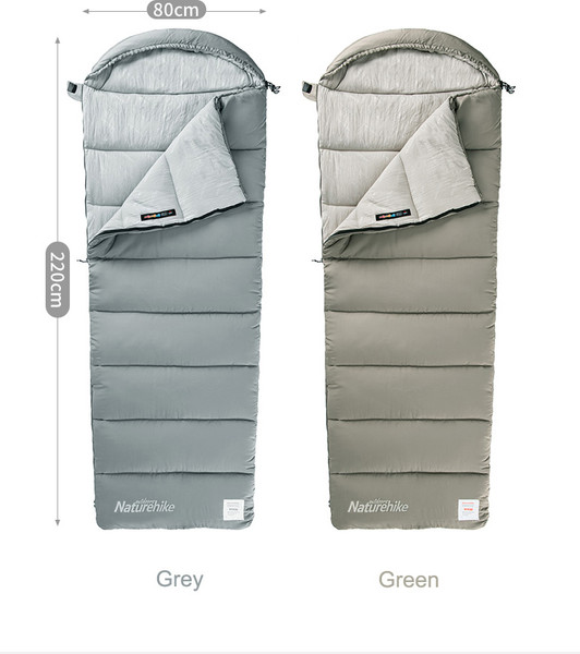 Спальный мешок Naturehike Envelope M400 (190+30)х80см / NH20MSD02-GM400