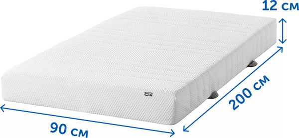 Матрас Ikea Асбигда МП 90x200