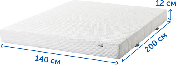 Матрас Ikea Асбигда МП 140x200