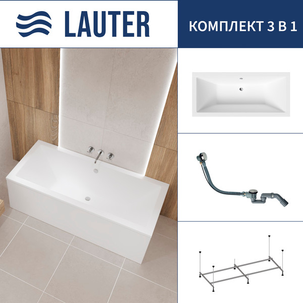 Ванна акриловая Lauter Oasis 170 / 21203070 - фото