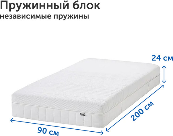 Матрас Ikea Аннеленд Фирм МП 90x200
