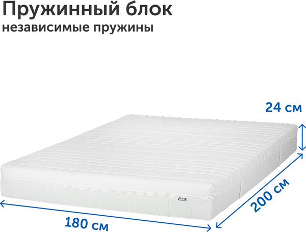 Матрас Ikea Аннеленд Фирм МП 180x200