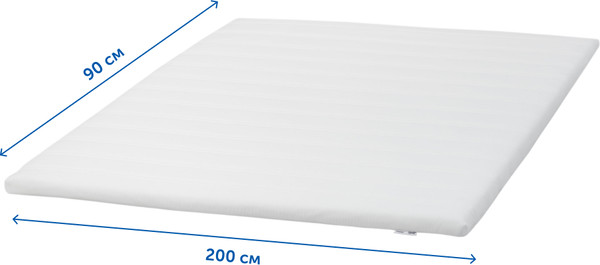 Наматрасник ортопедический Ikea Туддал МП 90x200