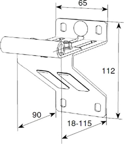 Опора для ворот DoorHan N25008/RAL9003
