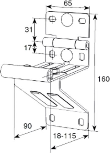 Опора для ворот DoorHan Боковая удлиненная