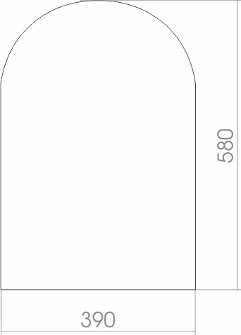 Зеркало Silver Mirrors Арка 39x58 / 00000410