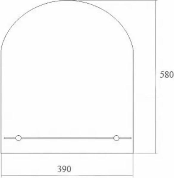 Зеркало Silver Mirrors Арка с полкой 39x58 / 411
