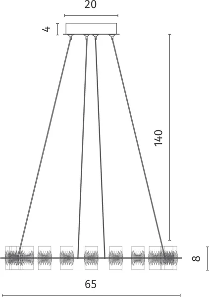 Люстра Divinare 1933/06 SP-44