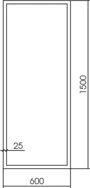 Зеркало Silver Mirrors Опера Блэк 60x150 / ФР-00002512