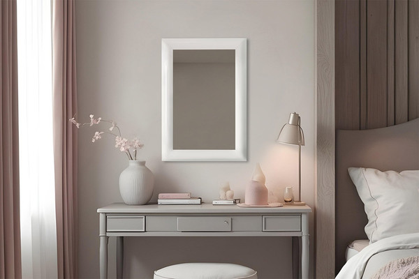 Зеркало Silver Mirrors Глянец белый 41x61 / ФР-00001092 - фото