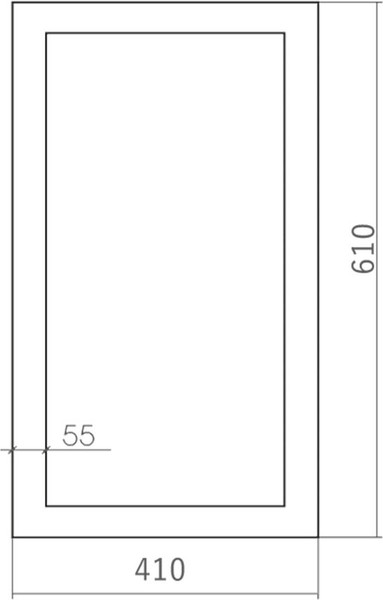 Зеркало Silver Mirrors Глянец белый 41x61 / ФР-00001092