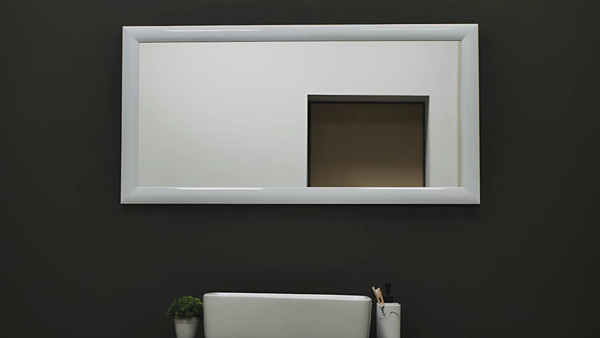 Зеркало Silver Mirrors Глянец белый 60x120 / ФР-00001088 - фото