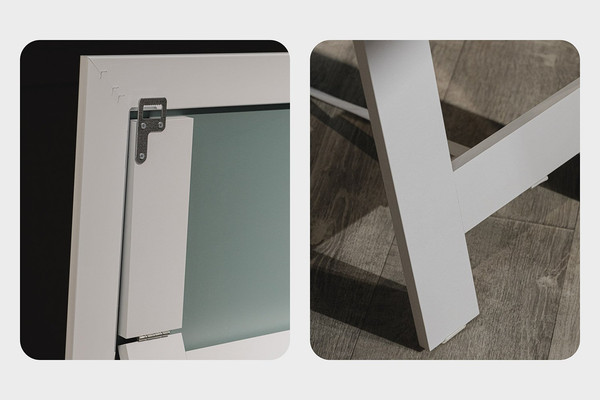 Зеркало Silver Mirrors Глянец белый 50x150 / ФР-00001449