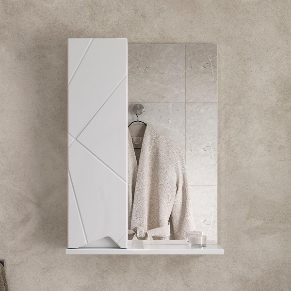 Шкаф с зеркалом для ванной Volna Pronto 50 