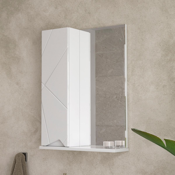 Шкаф с зеркалом для ванной Volna Pronto 50 