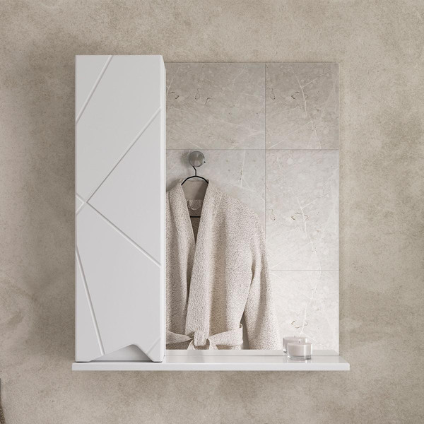 Шкаф с зеркалом для ванной Volna Pronto 60