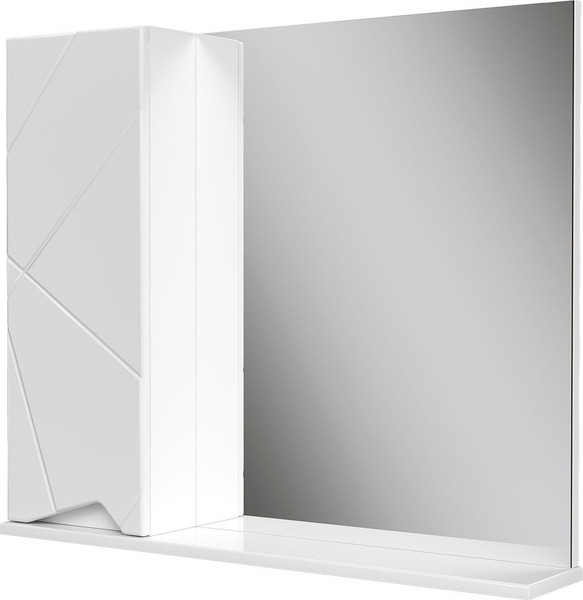 Шкаф с зеркалом для ванной Volna Pronto 80 - фото