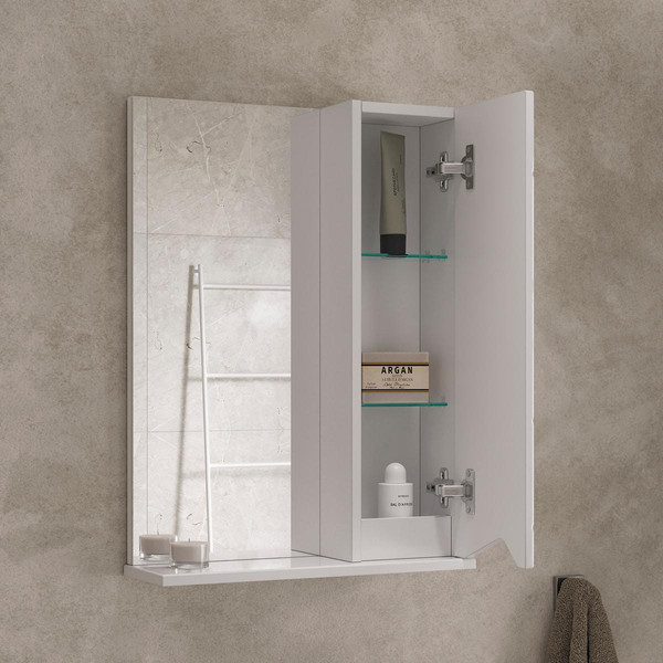 Шкаф с зеркалом для ванной Volna Pronto 50