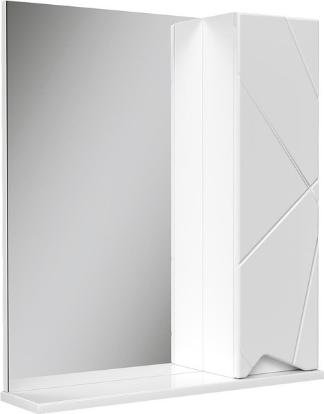 Шкаф с зеркалом для ванной Volna Pronto 60 - фото