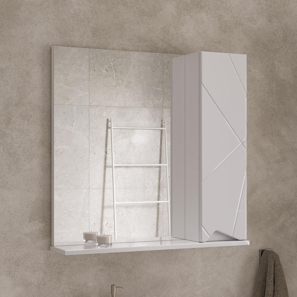 Шкаф с зеркалом для ванной Volna Pronto 70