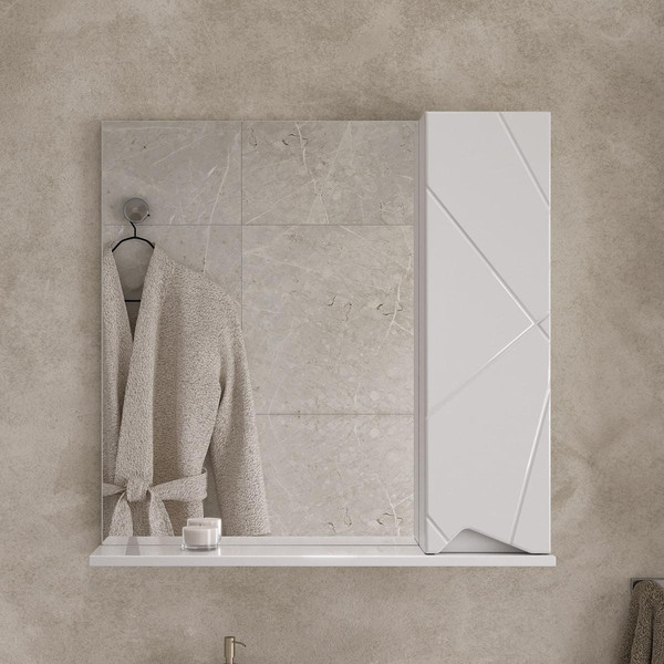 Шкаф с зеркалом для ванной Volna Pronto 70