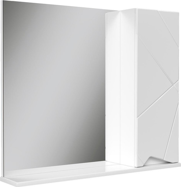 Шкаф с зеркалом для ванной Volna Pronto 80 - фото