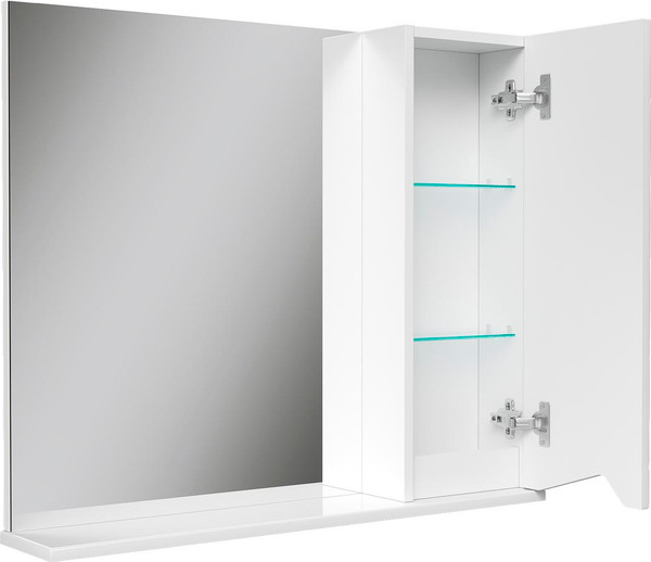 Шкаф с зеркалом для ванной Volna Pronto 80