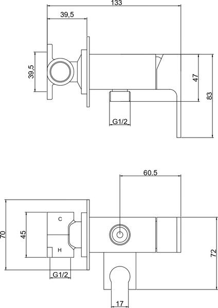 Гигиенический душ Roxen Caspia 50096000-BN