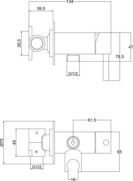 Гигиенический душ Roxen Santi 50094000-BN
