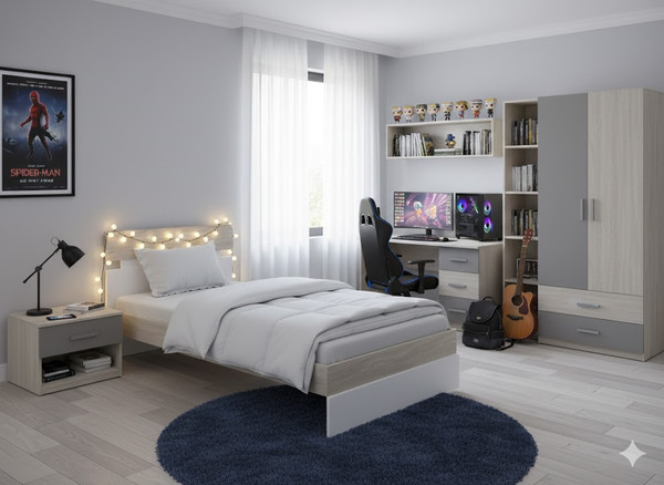 Односпальная кровать Proson Milton 80x200