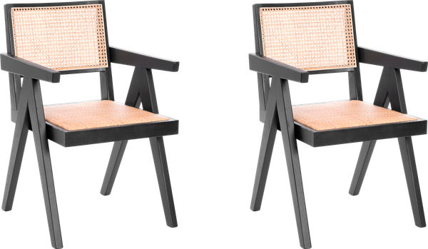 Набор стульев Tetchair Loki дерево вяз/ротанг - фото