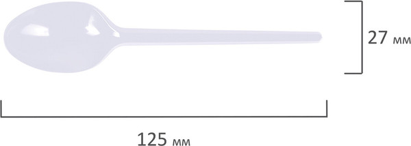Набор одноразовых ложек Laima Бюджет / 600948
