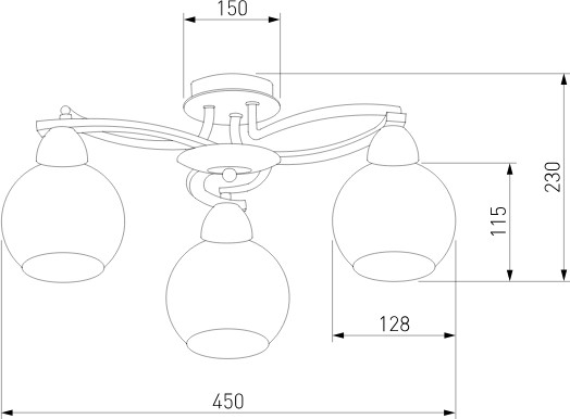 Люстра Евросвет 9654/3