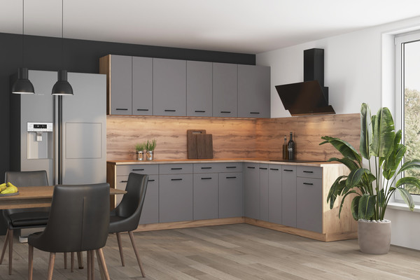 Шкаф навесной для кухни Genesis Мебель Алиса Grey 800 сушка