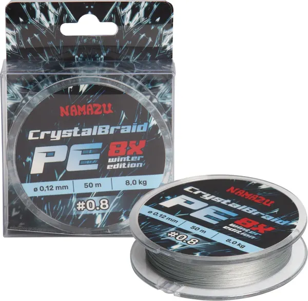 Леска плетеная Namazu CrystalBraid PE 8Х 0.8 0.12мм 8кг / NCB50-0.8 - фото