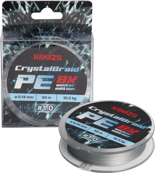 Леска плетеная Namazu CrystalBraid PE 8Х 1.0 0.14мм 10.5кг / NCB50-1.0 - фото