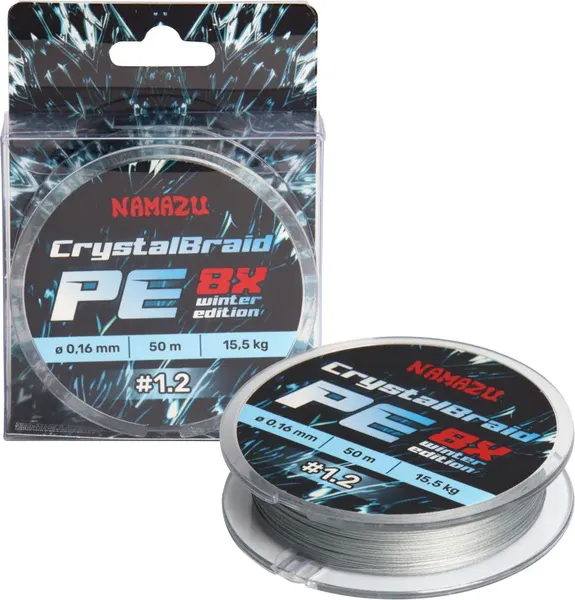 Леска плетеная Namazu CrystalBraid PE 8Х 1.2 0.16мм 15.5кг / NCB50-1.2 - фото
