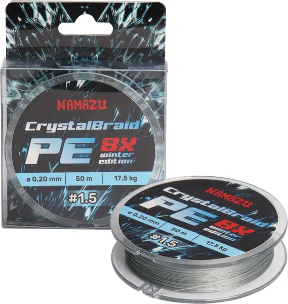 Леска плетеная Namazu CrystalBraid PE 8Х 1.5 0.20мм 17.5кг / NCB50-1.5 - фото