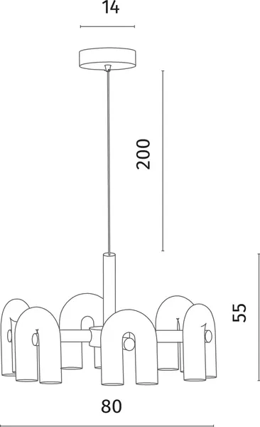 Люстра Divinare 1092/06 PL-30