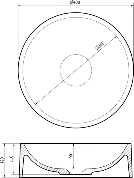 Умывальник Lauter Laguna 21L405GB