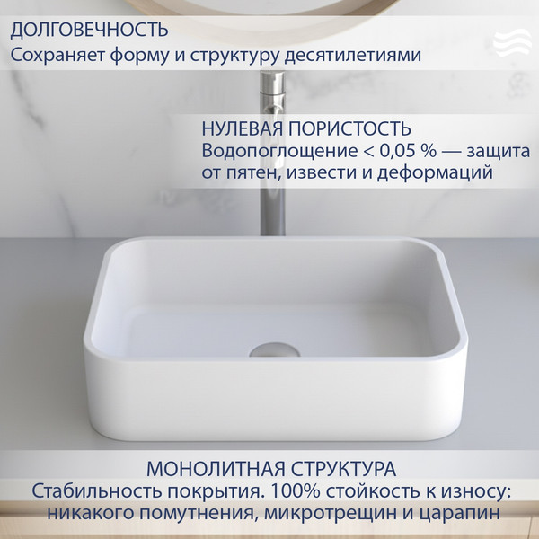 Умывальник Lauter Crescia 21G501PW