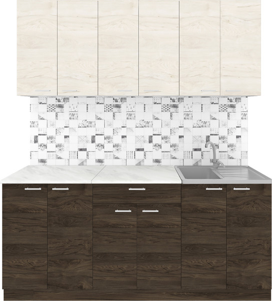 Кухонный гарнитур Агута Альфа 1.8/60 без столешницы - фото