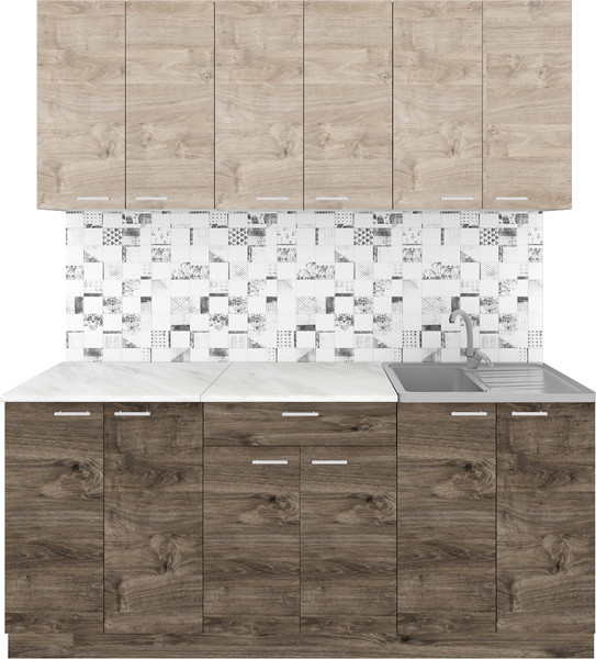 Кухонный гарнитур Агута Альфа 1.8/60 без столешницы - фото