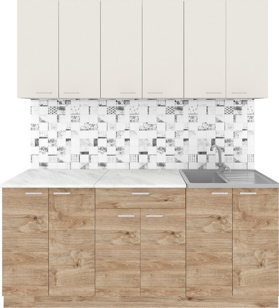 Кухонный гарнитур Агута Альфа 1.8/60 без столешницы - фото